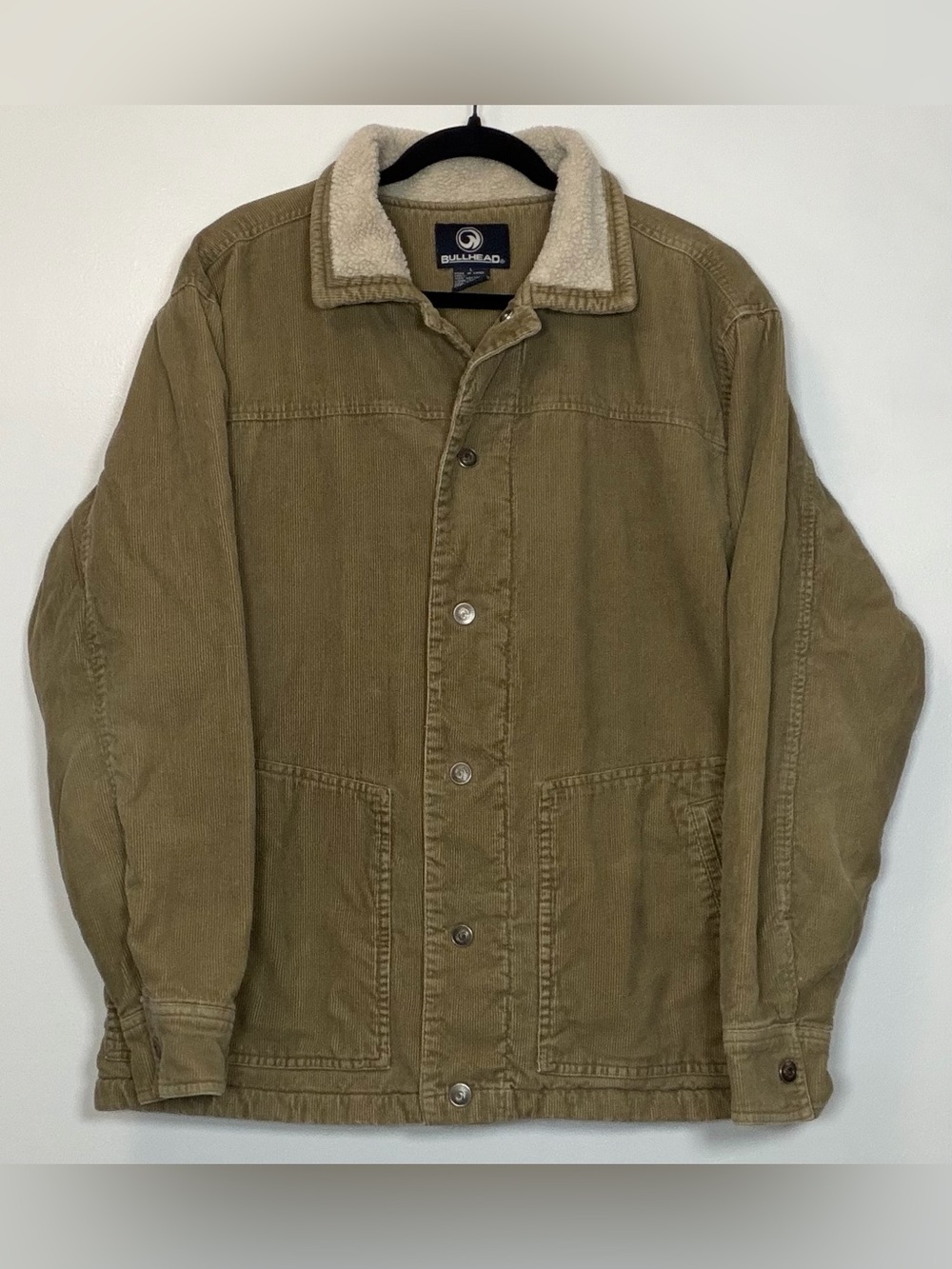 Bullhead Taupe Sherpa-Lined Corduroy Jacket
